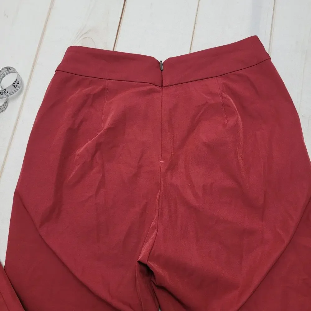 Lululemon Lab Nai trouser high rise tapered seamed red pants 6